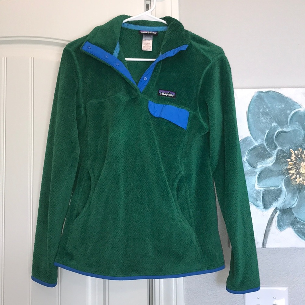 Green Patagonia Snap T Fleece